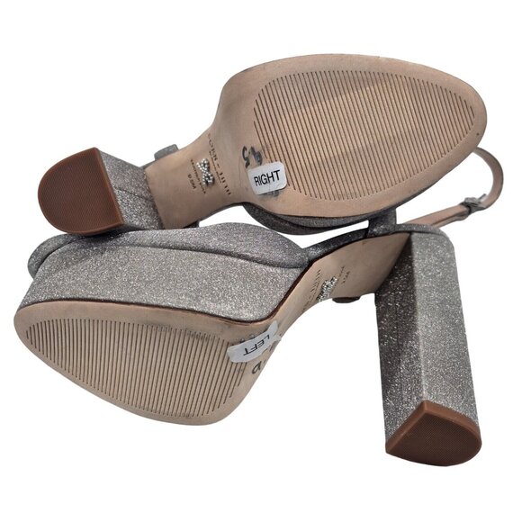 Antonio Melani Born on Fifth Size 9.5 M Liv Metallic Glitter Platform Pumps 668 - Picture 11 of 13